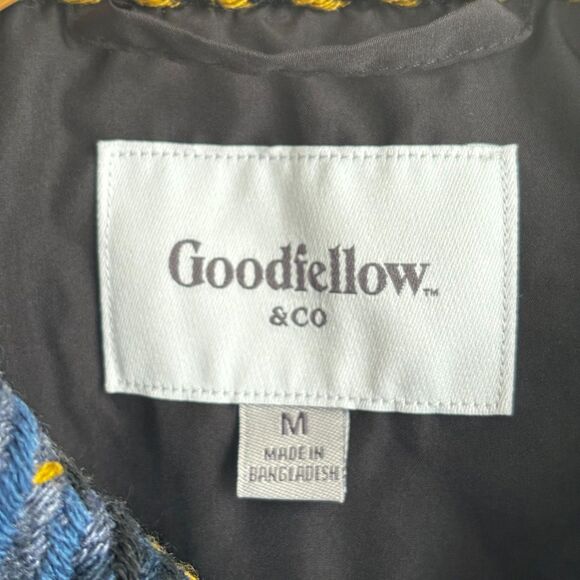 Goodfellow & Co Men's Thick Plaid Woven Shacket In Navy blue Medium - Picture 6 of 12